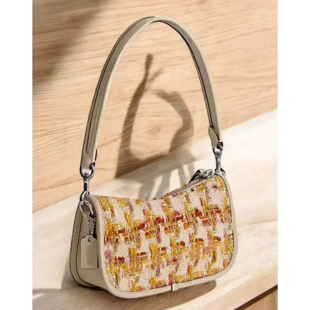 New With Tags Coach CP444 Tweed Swinger Bag 20